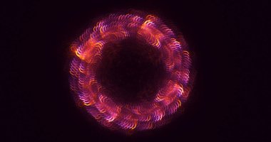 Fraktal 3D görüntüleme soyut ve parlak arkaplan