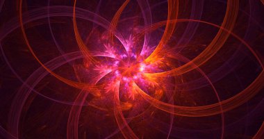 3B, soyut yuvarlak ışık arkaplanı oluşturma