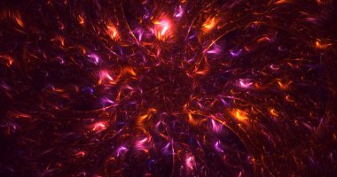 3B soyut renkli fraktal ışık arkaplanı oluşturma