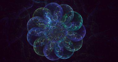 Soyut çember ışık arkaplanı oluşturuluyor