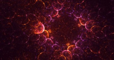 Soyut çember ışık arkaplanı oluşturuluyor