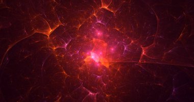 3D görüntüleme teknolojisi soyut fraktal arkaplan