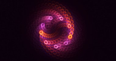 3D görüntüleme teknolojisi soyut fraktal arkaplan