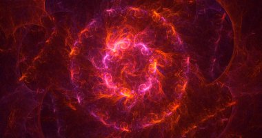 3D görüntüleme teknolojisi soyut fraktal arkaplan