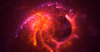 3B soyut renkli fraktal ışık arkaplanı oluşturma