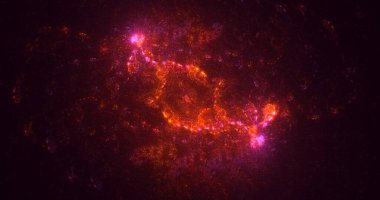 3B soyut renkli fraktal ışık arkaplanı oluşturma