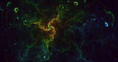 Soyut fraktal çokgen arkaplanı 3B biçimlendiriliyor 