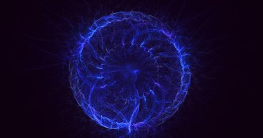 Soyut fraktal çokgen arkaplanı 3B biçimlendiriliyor 