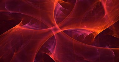 3D görüntüleme teknolojisi soyut fraktal arkaplan