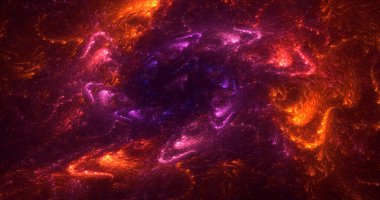 Soyut fraktal iş arkaplanı 3 boyutlu oluşturuluyor