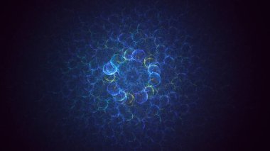 Soyut fraktal iş arkaplanı 3 boyutlu oluşturuluyor