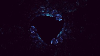 Soyut fraktal iş arkaplanı 3 boyutlu oluşturuluyor