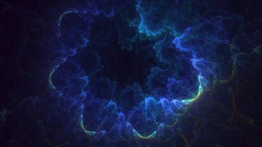 Soyut fraktal iş arkaplanı 3 boyutlu oluşturuluyor