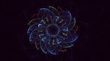 Soyut fraktal iş arkaplanı 3 boyutlu oluşturuluyor