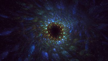 Soyut fraktal iş arkaplanı 3 boyutlu oluşturuluyor