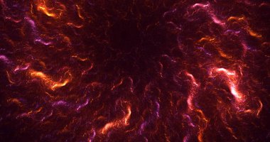 3B, soyut fantezi ışık fraktal arkaplanı oluşturma