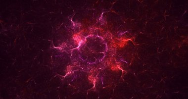 3B, soyut fantezi ışık fraktal arkaplanı oluşturma