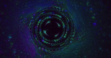 Üç boyutlu soyut fraktal elektromanyetik arkaplan oluşturma 