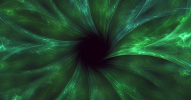 Üç boyutlu soyut fraktal elektromanyetik arkaplan oluşturma 