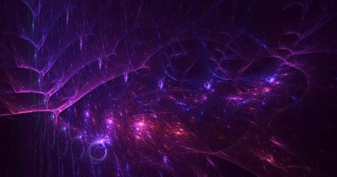 Soyut fraktal çokgen arkaplanı 3B biçimlendiriliyor 