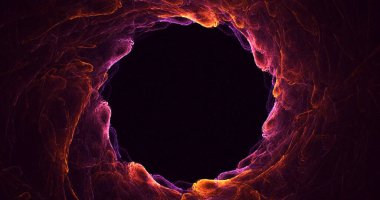 3B, soyut yuvarlak ışık arkaplanı oluşturma