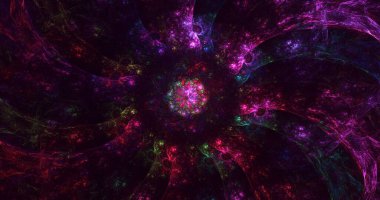 3B, soyut yuvarlak ışık arkaplanı oluşturma