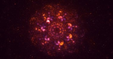 3B, soyut yuvarlak ışık arkaplanı oluşturma