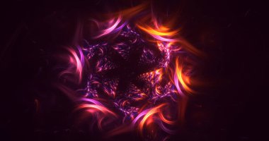 3B, soyut yuvarlak ışık arkaplanı oluşturma