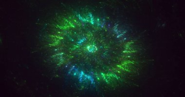 3B, soyut yuvarlak ışık arkaplanı oluşturma