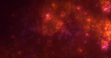 3D görüntüleme teknolojisi soyut fraktal arkaplan