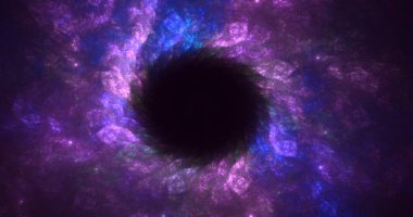 Soyut çok renkli fraktal ışık arkaplanı 3B görüntüleme