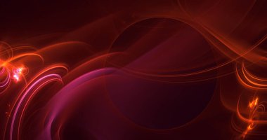 Soyut çok renkli fraktal ışık arkaplanı 3B görüntüleme