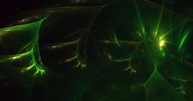 3B soyut renkli fraktal ışık arkaplanı oluşturma