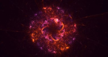 3B, soyut yuvarlak ışık arkaplanı oluşturma