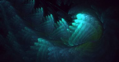 Soyut fraktal iş arkaplanı 3 boyutlu oluşturuluyor