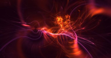 Soyut fraktal iş arkaplanı 3 boyutlu oluşturuluyor