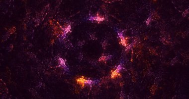 3D görüntüleme teknolojisi soyut fraktal arkaplan