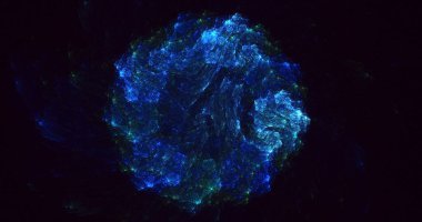 3B soyut yuvarlak ışık arkaplanı oluşturma