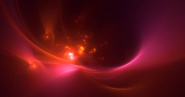 3D görüntüleme teknolojisi soyut fraktal arkaplan