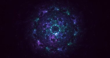 3B soyut yuvarlak ışık arkaplanı oluşturma