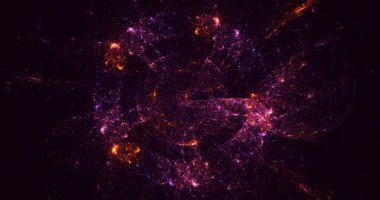 3B soyut yuvarlak ışık arkaplanı oluşturma