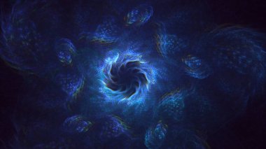 3B, soyut yuvarlak ışık arkaplanı oluşturma