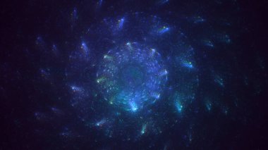 3B, soyut yuvarlak ışık arkaplanı oluşturma