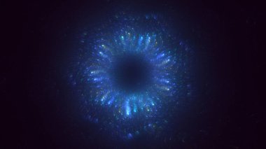 3B, soyut yuvarlak ışık arkaplanı oluşturma