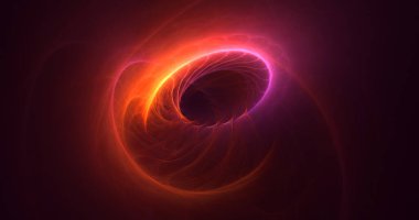 3B soyut renkli fraktal ışık arkaplanı oluşturma