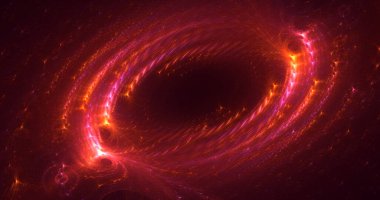 3D görüntüleme teknolojisi soyut fraktal arkaplan