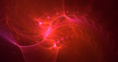 3D görüntüleme teknolojisi soyut fraktal arkaplan