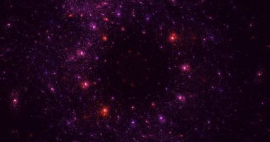 3D görüntüleme teknolojisi soyut fraktal arkaplan