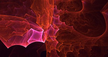 3B soyut renkli fraktal ışık arkaplanı oluşturma