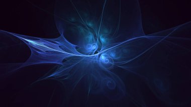 Soyut alan ve nebula arkaplanı 3B biçimlendiriliyor 